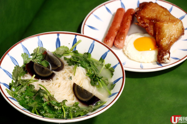 大埔好評茶記 好抵食！$50 雞髀芫茜米套餐 / 港版全日早餐