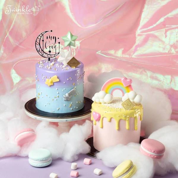 餅店推出「戀愛天文台」情人節蛋糕 七色彩虹草莓蛋糕／浪漫星空朱古力蛋糕