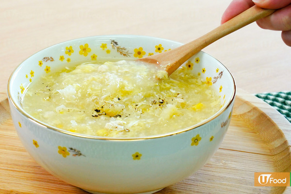 【粟米湯】中式粟米蛋花湯！雪耳雞蓉粟米羹食譜　15分鐘湯品罐頭粟米無須攪拌機