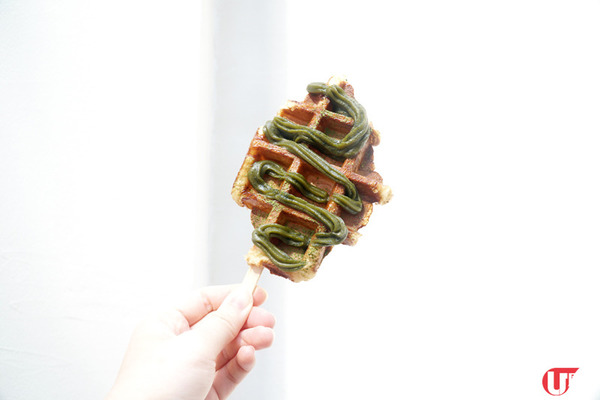 東京過江有機抹茶店 抹茶口味芭菲 / 牛角包窩夫 / Latte