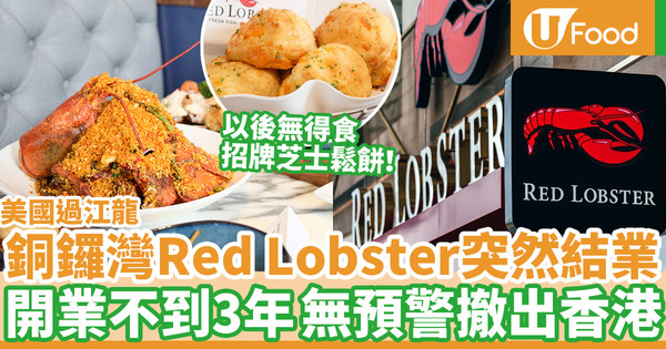 【red lobster 結業】Red Lobster香港店突發宣布結業！持有有效禮券可安排退款