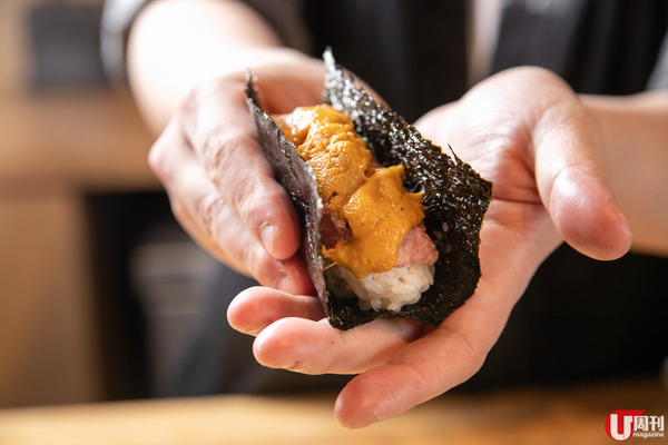 閣麟街型格美日手卷店 東京老舖紫菜開口手卷 / 打卡海膽杯