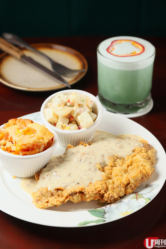 旺角復古美式快餐店 美國南部口味 / 重口味炸雞脆漢堡 / 炸牛扒