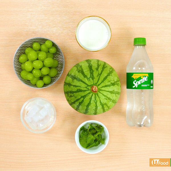 【消暑甜品】簡單2步韓式花菜西瓜牛奶冰甜品食譜　5分鐘做冰涼清爽夏日消暑聖品