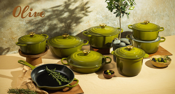 Le Creuset減價|Le Creuset鑄鐵鍋全新橄欖綠系列減價優惠 低至七五折/圓形琺瑯鍋/深炒鍋/燒烤盤/平底鍋