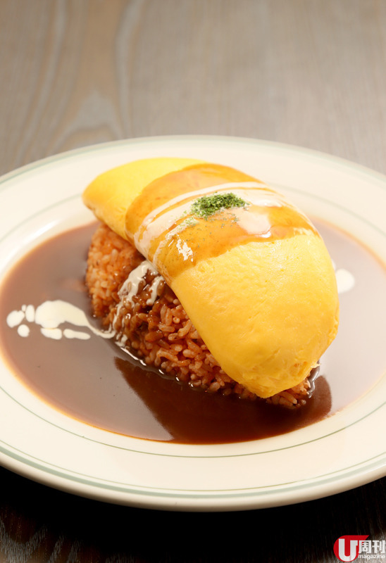 大圍村屋隱蔽洋食屋 好評流心蛋包飯 / 手打日式漢堡排 / 昭和風雞蛋布丁