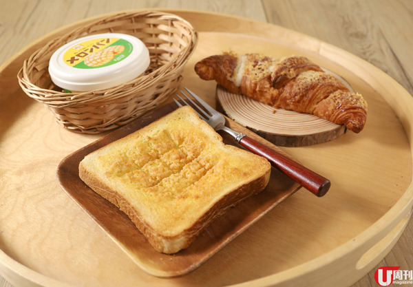 日產菠蘿包多士醬 自製菠蘿皮吐司 / 雙重酥脆牛角包