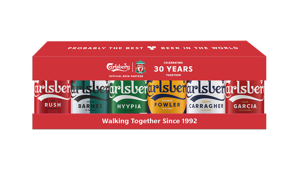嘉士伯推出利物浦30週年特別版紀念罐！6位傳奇名宿的球衣造型啤酒罐／限量換購