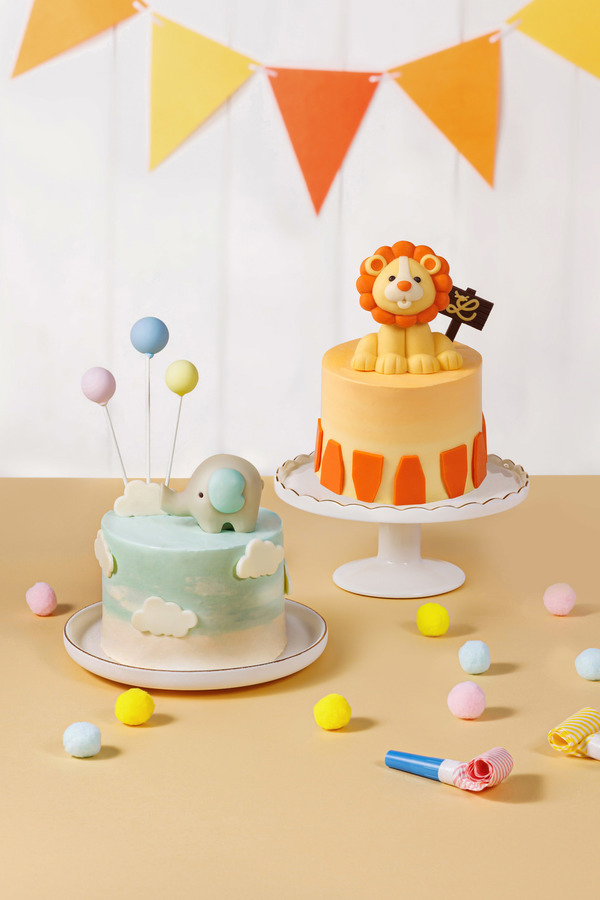 生日蛋糕｜龍島新推4款3D立體蛋糕 可愛白雲小象／彩虹獨角獸／幸福木馬手工朱古力／有多款口味