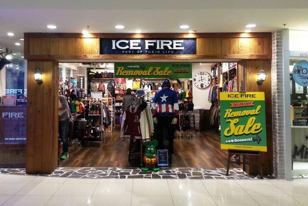 ICE FIRE屯門市廣場分店  搬遷清貨減價