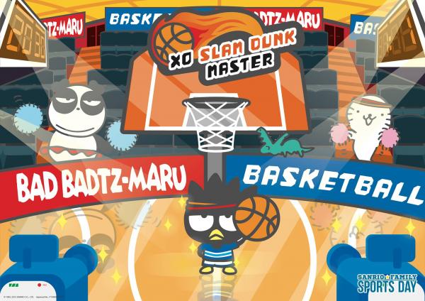 Bad Badtz-Maru(XO)充氣籃球架 (圖:FB@sanriofamilysportsday)