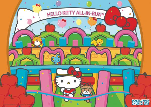 Hello Kitty充氣障礙賽 (圖:FB@sanriofamilysportsday)