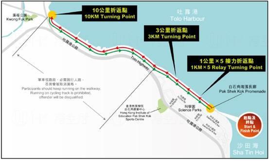 比賽路線（圖：國際小母牛香港分會官網）