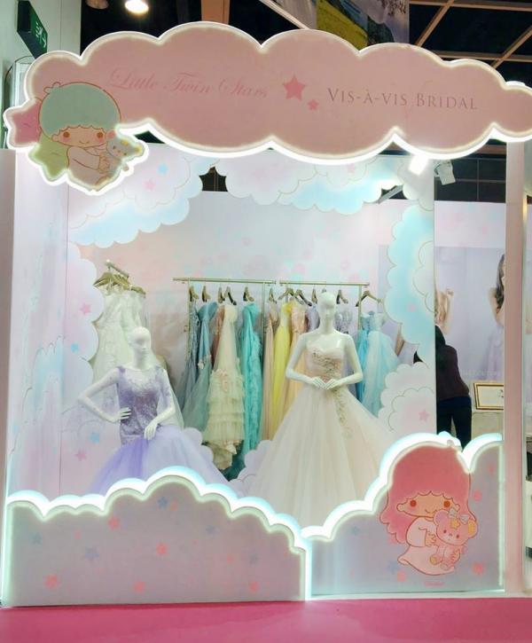 Little Twin Stars推出婚紗晚裝系列（圖：FB@Sanrio Hong Kong）