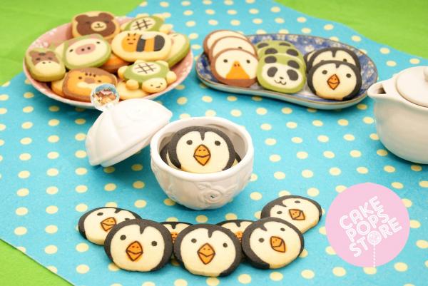 小企鵝手製動物曲奇(圖: fb@cake pops store)