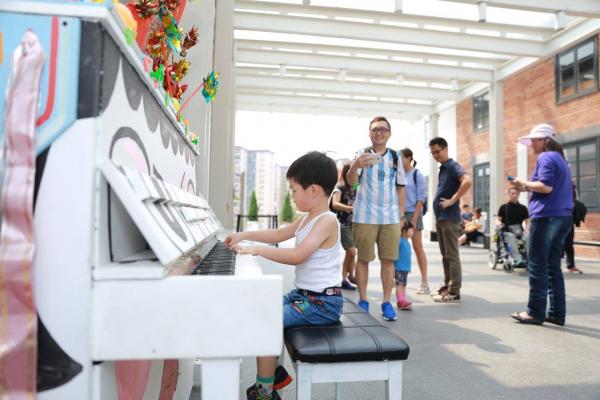 深水埗區饒宗頤文化館所擺放的鋼琴。(圖: fb@PMQ元創方)