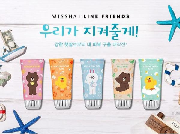 粉絲必like！LINE FRIENDS X Missha系列$28起