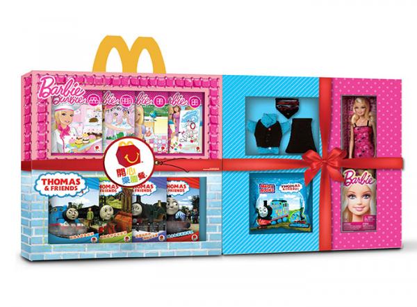 玩具迷必訪！Barbie、Thomas火車頭主題麥當勞