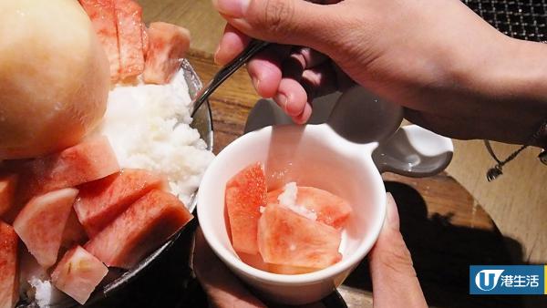 韓國大熱原個水蜜桃雪冰 香港韓燒店都食得到！