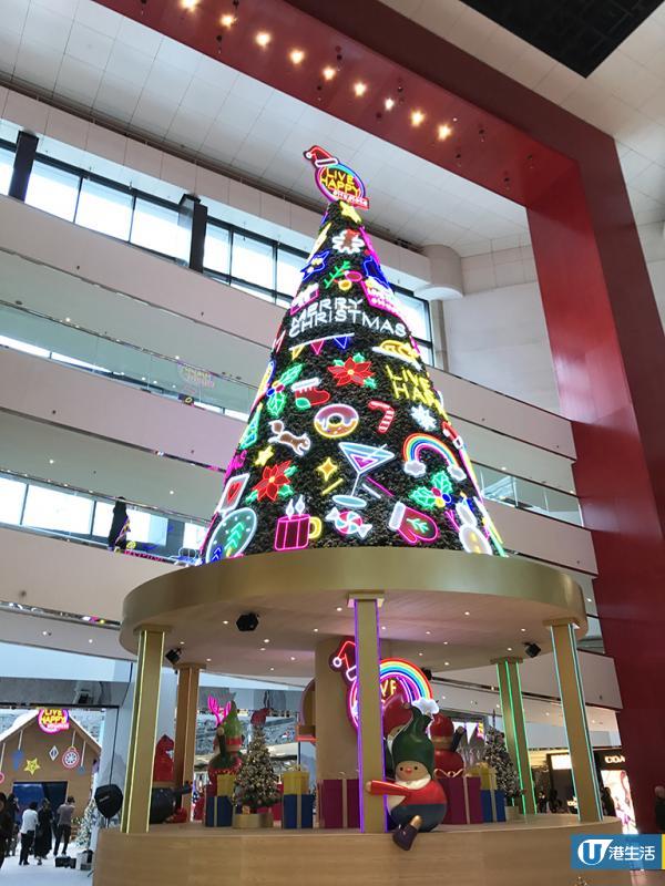 太古LED聖誕光影樂園 14米高聖誕樹 /5米巨型投影滑梯！