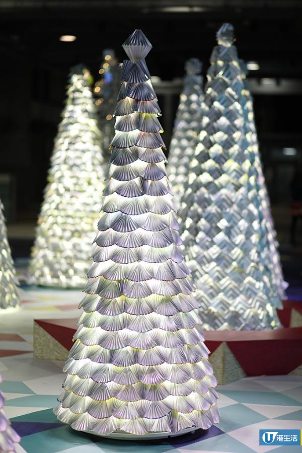 綠色聖誕市集登陸中環　15000個飲品盒摺出聖誕森林！