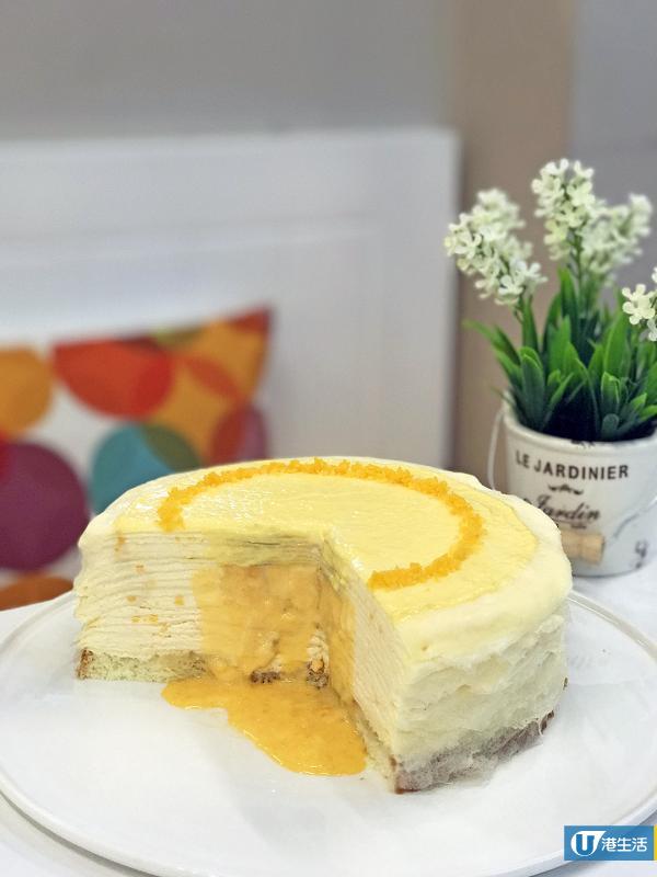 【西營盤美食】蛋糕小店新搞作　香港首創流心鹹蛋黃奶黃/港式奶茶味千層蛋糕