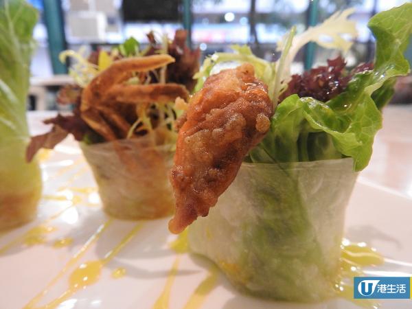 【沙田美食】新式泰國菜進駐　食勻軟殼蟹米紙卷/原個菠蘿手撕雞沙律