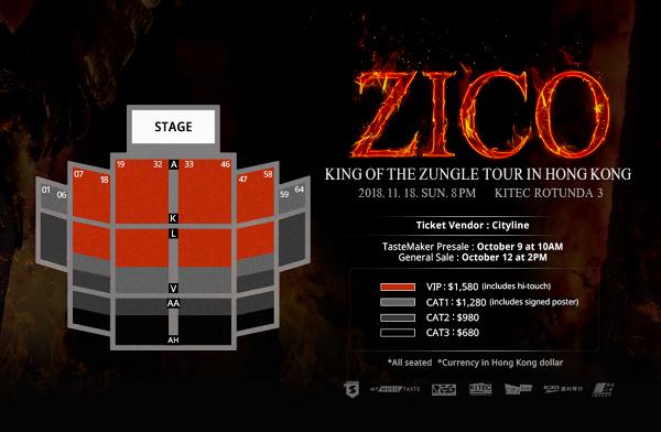 【ZICO演唱會】韓國男團Block B隊長單獨開騷 亞巡香港站11月舉行