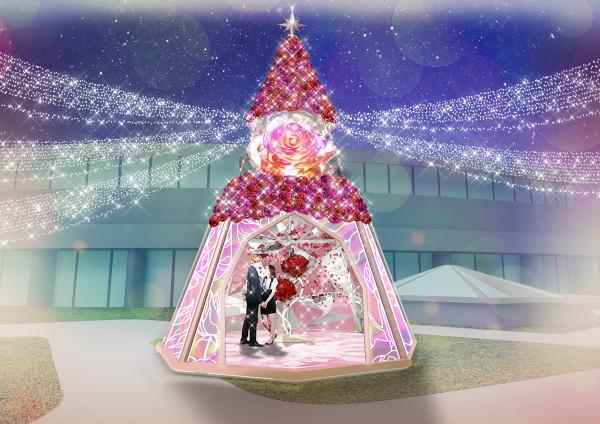 【聖誕節2018】葵芳新都會廣場4萬呎玫瑰花燈海！水晶聖誕樹/過萬朵玫瑰花