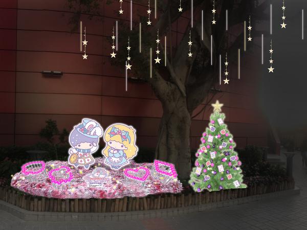 【聖誕節2018】Little Twin Stars樂園登陸MegaBox 粉紫聖誕樹/千朵LED玫瑰花