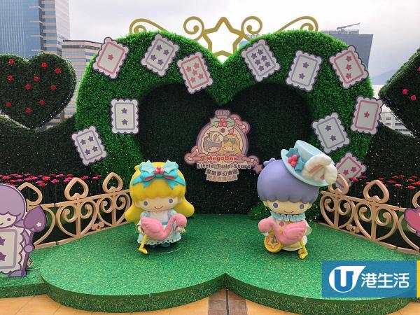 【聖誕節2018】Little Twin Stars聖誕登陸Mega Box！30呎粉紫聖誕樹/玫瑰花海