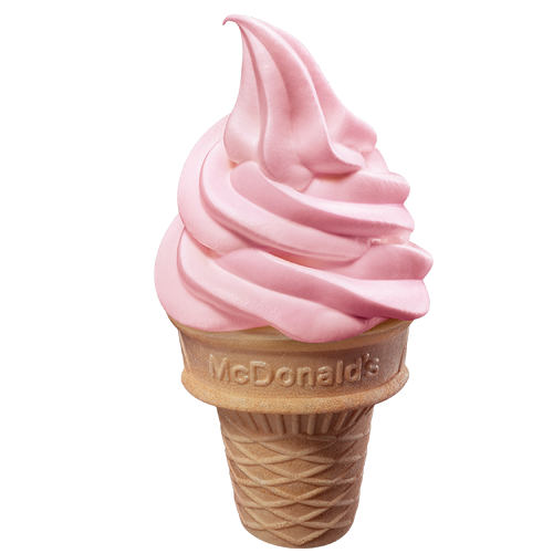 麥當勞新推出福岡士多啤梨甜品系列　朱古力脆皮草莓新地筒/大窩夫筒/新地窩夫