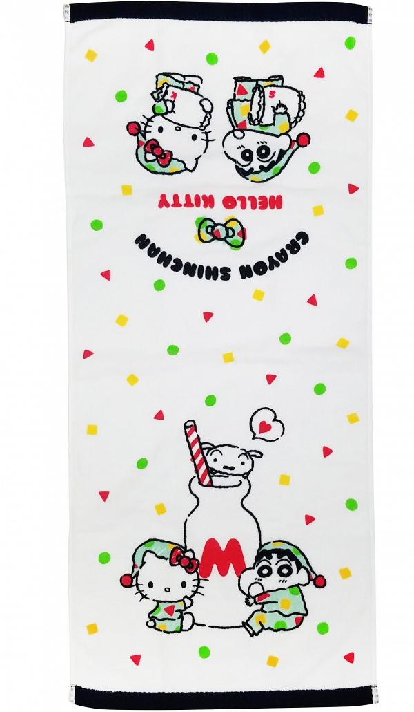 蠟筆小新聯乘Hello Kitty系列香港有售！經典睡衣造型Tote Bag/化妝袋/散紙包