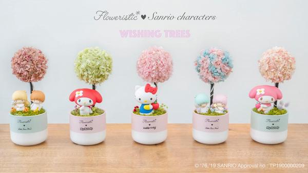 Sanrio全新保鮮花許願樹夜燈！鮮花染色製作/可保存最少1年