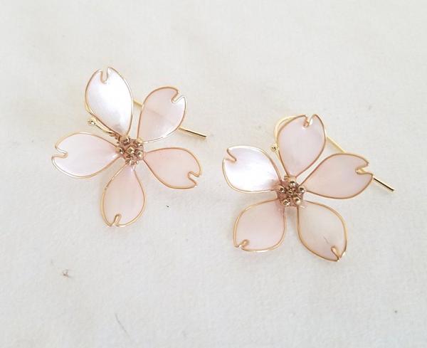 cherry blossom simple pierced/clip-on earrings $282.9