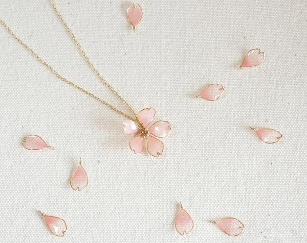 cherry blossom simple pendant&necklace $155.9