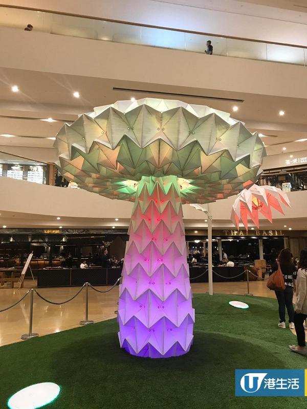 【金鐘好去處】巨型彩色蘑菇燈登陸金鐘！免費睇世界級摺紙花燈