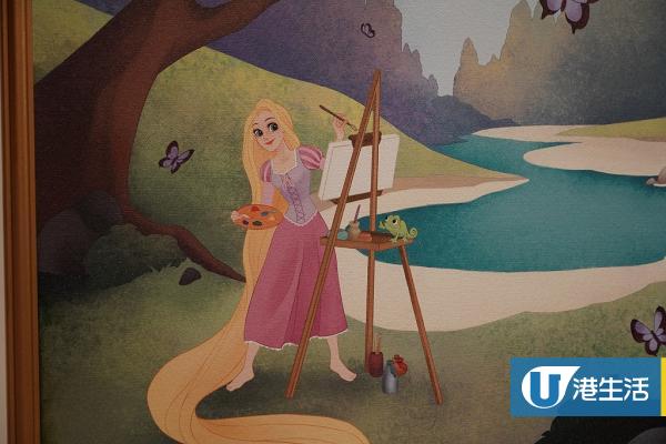 《魔髮奇緣》長髮公主從少喜歡大自然和藝術，可惜一直被困，後來她到不同貼近大自然的地方畫畫，將大自然和藝術結合。