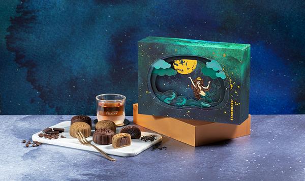 【中秋節2019】Starbucks推出全新麻糬月餅　 朱古力咖啡/伯爵紅茶味+月亮燈盒
