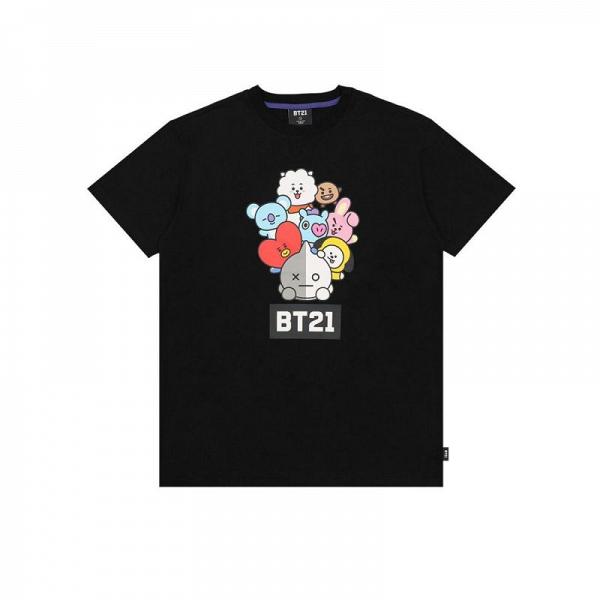 中性 BT21 MEETS CATALOG FAMILY BIG T恤$179.5(原價$359)