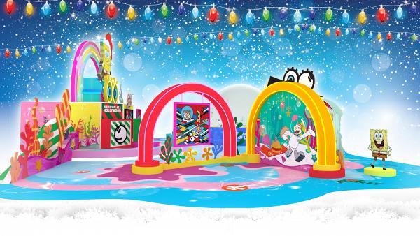 【聖誕好去處2019】海綿寶寶全新聖誕遊樂場！6米高海綿寶寶/5米闊巨型海綿池