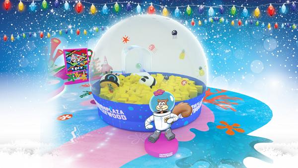 【聖誕好去處2019】海綿寶寶全新聖誕遊樂場！6米高海綿寶寶/5米闊巨型海綿池