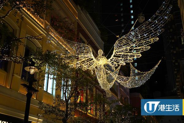 【聖誕好去處2019】50隻光影白鴿登陸灣仔利東街 英國倫敦華麗聖誕燈飾回歸