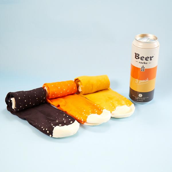 LOG-ON啤酒罐包裝襪子(一共3對)$189