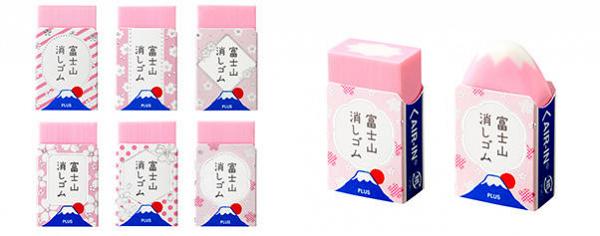 櫻花版富士山擦膠2月限定登場！6款粉紅色設計 擦出隱藏富士山山頂