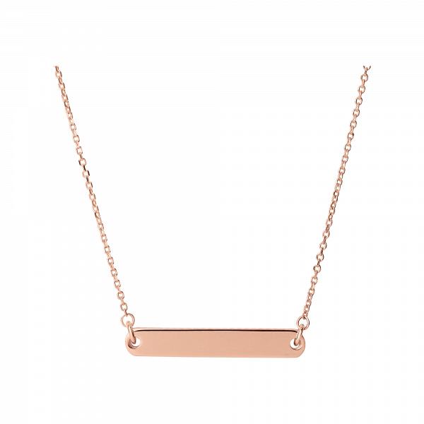 Links of London Narrative 18kt rose gold-vermeil short bar necklace $1500