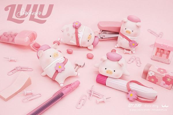 午餐肉罐頭豬Lulu推出櫻花特別版　4月開售！粉紅色畫家帽全新造型登場