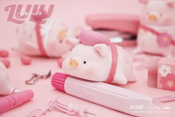 午餐肉罐頭豬Lulu推出櫻花特別版　4月開售！粉紅色畫家帽全新造型登場