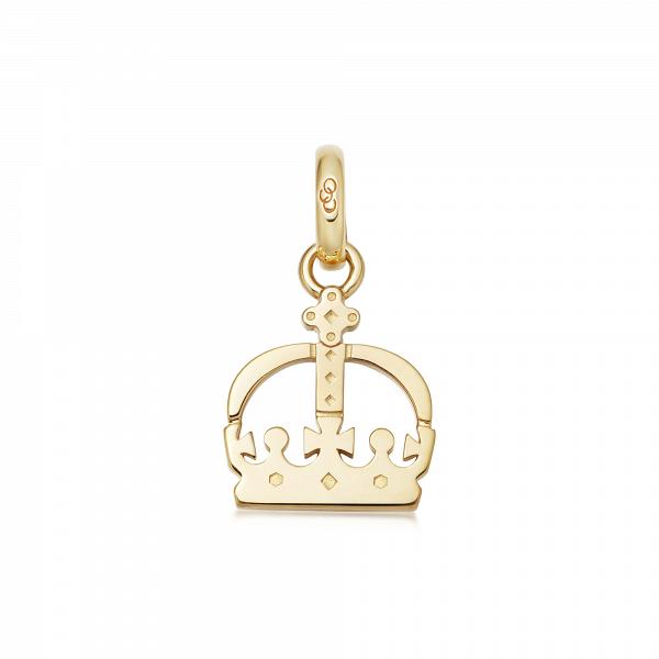 Ascot Yellow Gold Vermeil Crown Charm $860