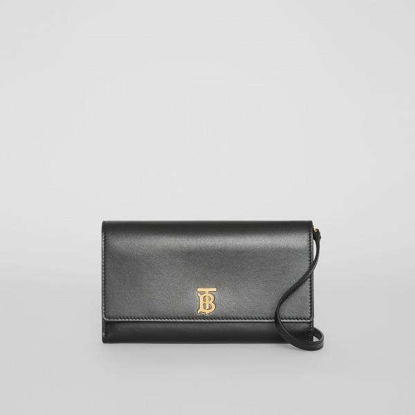 Monogram Motif Leather Wallet with Detachable Strap $4860 (原價$8100)